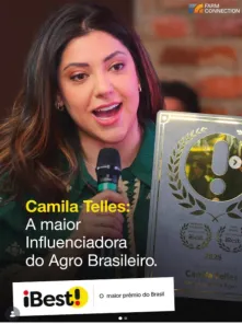 INFLUENCIADORA>Cruz-altense Camila Telles vence Prêmio iBest 2026 no agro