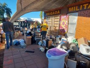 Lions Club coletou mais de 3 mil itens de lixo eletrônico no sábado