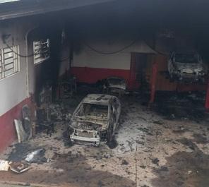 Incêndio de grandes proporções em Santo Augusto com vítima fatal