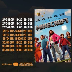 DOMINGO: Confira a programação de filmes  no Cine Globo de Cruz Alta