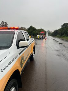 SÁBADO> Colisão entre dois carros deixa ferido na ERS-342 em Cruz Alta