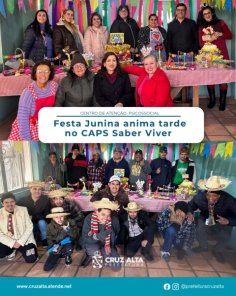 CELEBRAÇÃO> Festa Junina anima tarde no CAPS Saber Viver