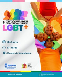 HOJE>Cruz Alta realiza 1ª Conferência Municipal LGBT+ na Câmara de Vereadores