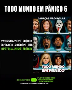 CINEMA> Confira os filmes em Cartaz neste sábado no Cine Globo em Cruz Alta