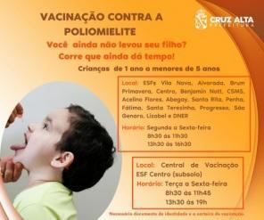 Dia D de vacinação aplicou 330 doses em Cruz Alta; vacinação segue na segunda