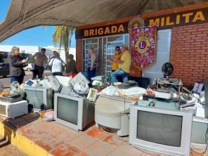 Projeto Ecolions recolheu aparelhos eletroeletrônicos em desuso em Cruz Alta