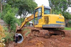 Prefeitura executa obras de drenagem pluvial nos bairros Farroupilha e Fátima