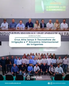 EM MAIO: Cruz Alta lança Tecnoshow da Irrigação e encontro internacional