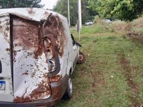 Veículo é roubado e causa grave acidente de trânsito em Cruz Alta na sexta 