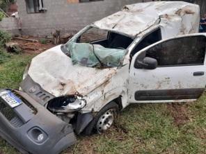 Veículo é roubado e causa grave acidente de trânsito em Cruz Alta na sexta 