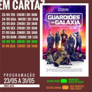 FINDI: Confira a programação de filmes em exibição no Cine Globo de Cruz Alta 