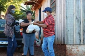 As entregas de cestas básicas às famílias em vulnerabilidade social continuam