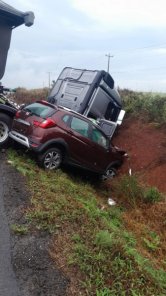 URGENTE! Grave acidente na BR-158 deixa uma vítima fatal em Cruz Alta