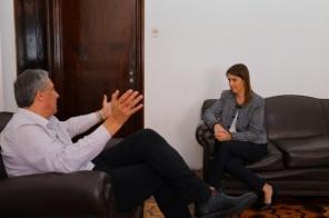 Prefeita Paula teve agenda com o Secretário da Agricultura Giovani Feltes