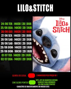 DOMINGO: Confira a programação de filmes  no Cine Globo de Cruz Alta