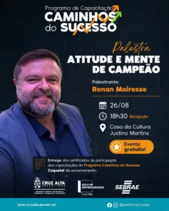 DAQUI A POUCO> Caminhos do Sucesso promove palestra e encerramento de programa