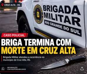 Briga em bar deixa três feridos e uma pessoa morta em Cruz Alta