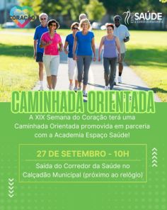 HOJE NO CALÇADÃO> Semana do Coração promove ações de prevenção e caminhada