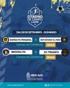 COMEÇA HOJE> O Campeonato Citadino de futebol de campo em Cruz Alta