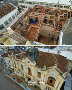 Avança nova etapa da obra de restauro do prédio da Prefeitura de Cruz Alta