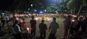 Comunidade Imaculada Conceição realiza Terço Luminoso no Dia de Ação de Graças