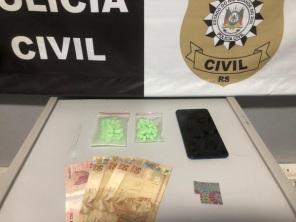 Policia Civil realiza prisão de traficante em Cruz Alta 
