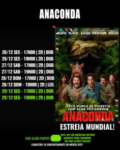 DOMINGO: Confira a programação de filmes  no Cine Globo de Cruz Alta