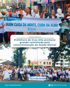 JANEIRO BRANCO> Caminhada pela Saúde Mental reúne autoridades e comunidade