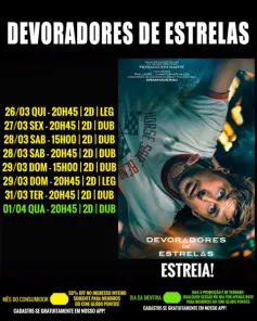 CINEMA: Confira os filmes em Cartaz neste sábado em Cruz Alta