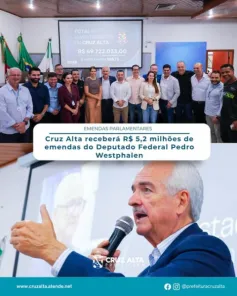 Pedro Westphalen destina R$ 5,2 milhões e viabiliza Rua Coberta em Cruz Alta