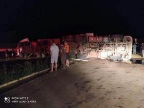 Grave acidente de trânsito no trevo do CICA em Cruz Alta