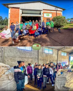 Visita de estudantes à UNICCA reforça educação ambiental em Cruz Alta