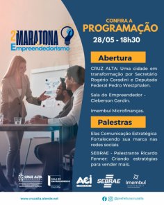 HOJE E AMANHÃ> Cruz Alta promove 2ª Maratona do Empreendedorismo na ACI