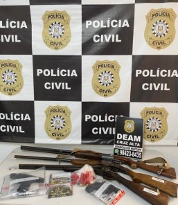 Homem é preso por posse irregular de arma em Cruz Alta e liberado após fiança