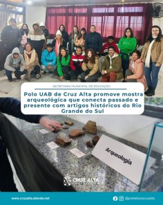 Arqueologia gaúcha é destaque em mostra promovida pelo Polo UAB