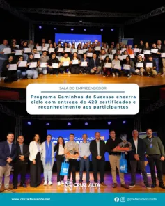 Caminhos do Sucesso encerra edição 2026 com entrega de 420 certificados