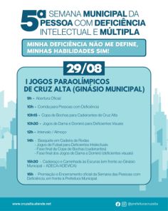5ª Semana da Pessoa com Deficiência Intelectual e Múltipla segue nesta quinta