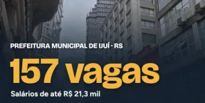 Prefeitura de Ijuí abre concurso público com salários de até R$ 21 mil