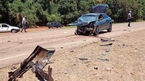 Acidente de trânsito na quinta envolve dois veículos na ERS-223 em Ibirubá