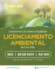 HOJE> Cruz Alta lança sistema digital de licenciamento ambiental 
