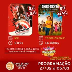 CARNAVAL 2025> Ingressos no cinema a R$ 10,00 em todas as sessões em Cruz Alta