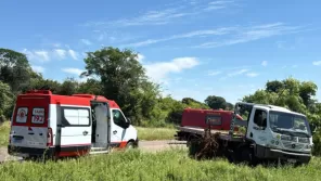 Caminhão guincho sai da pista e colide contra árvore em Cruz Alta