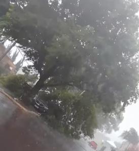 Chuva veio com  rajadas de 102km/h em Cruz Alta e alguns transtornos