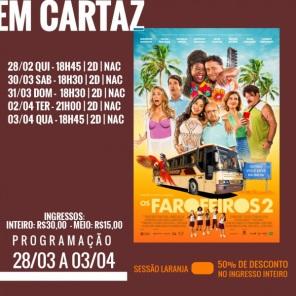 DOMINGO: Confira a programação de filmes  no Cine Globo de Cruz Alta