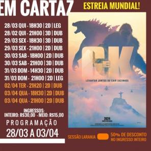 DOMINGO: Confira a programação de filmes  no Cine Globo de Cruz Alta