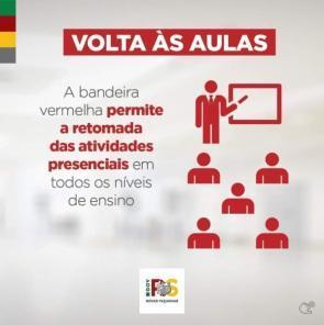 RS publica decreto da bandeira vermelha e permite retomada das aul presenciais