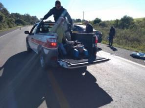 Acidente de trânsito na BR 158 em Cruz Alta