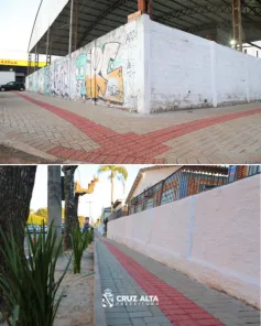 Prefeitura entrega nova calçada no entorno da EMEF Carlos Gomes