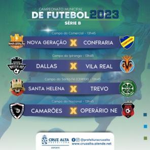 Neste domingo tem mais setes jogos pelo campeonato citadino de futebol 