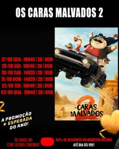 CINEMA: Confira os filmes em Cartaz neste sábado em Cruz Alta